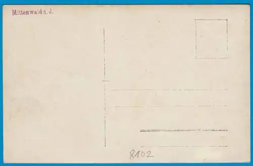 AK Mittenwald Garmisch-Partenkirchen Oberbayern  (1794