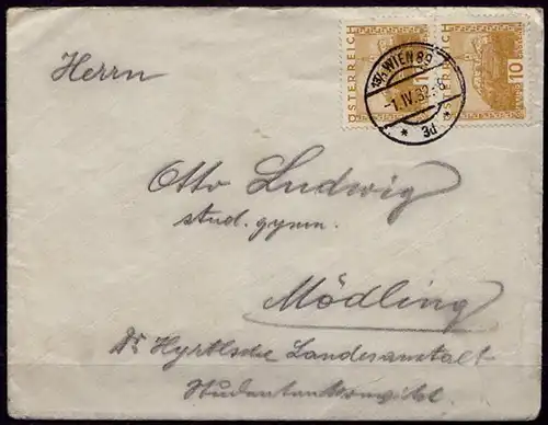 Wien - Mödling Brief 1932 (d028