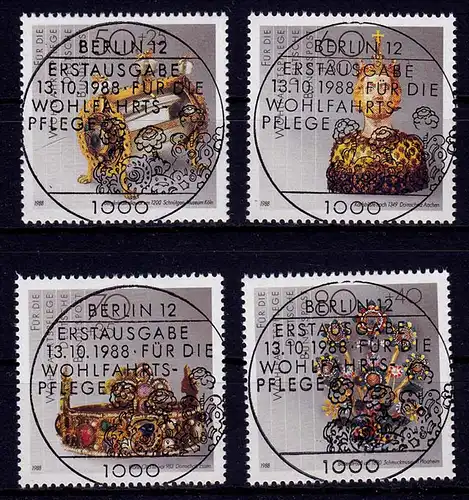 Bundesrepublik 1988 Vollstempel ESST 1383-86   (b144