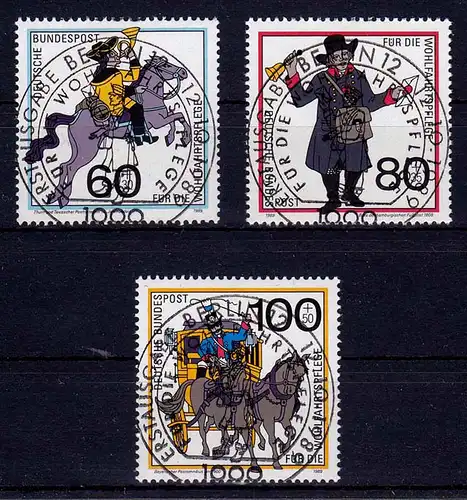 Bundesrepublik 1989 Vollstempel ESST 1437-39   (b145