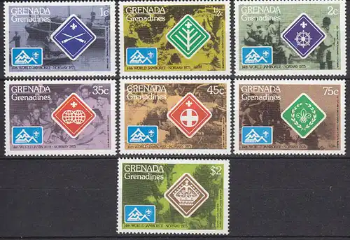 Grenada Grenadines Pfadfinder SCOUTS Satz Norwegen 1975 **  (5345