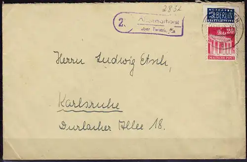 Brief Posthilfstelle/Landpost Altenmarholst über Twistringen 1948  (6057