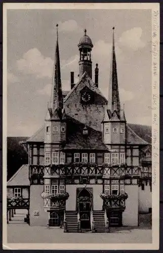AK Wernigerode Harz Rathaus    (b050