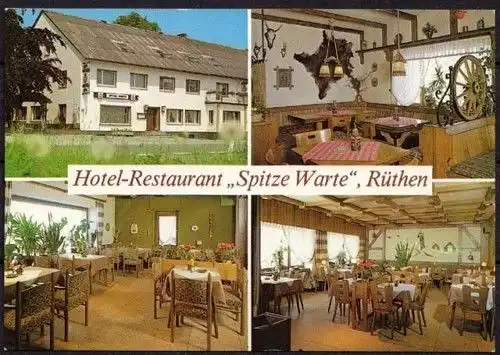 AK Rüthen Hotel Restaurant Spitze Warte (b081