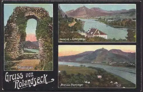 AK Rolandseck Siebengebirge Rolandsbogen    (8427