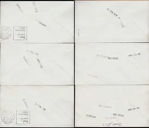 ATM-BRD Ersttag 2.1.1981 Darmstadt Satz gelaufen Michel 200 €  (15660