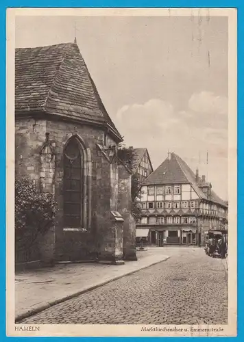 AK Hameln Marktkirchenchor u. Emmernstrasse   (2370