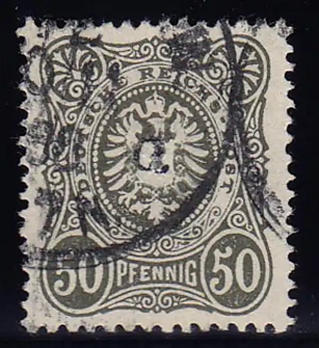 Deutsches Reich  50 Pfennig 44 b geprüft Zenker BPP gestempelt (10374
