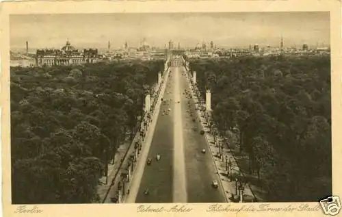 AK Ostwest-Achse Strassenans. Türme Stadt Berlin    (1931