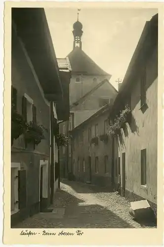 AK Laufen Oberbayern Echt-Foto Oberen Tor     (1807