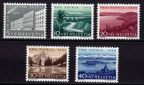 Schweiz Swiss Switzerland Mi. 613-617 Pro Patria 1955 ** (11218