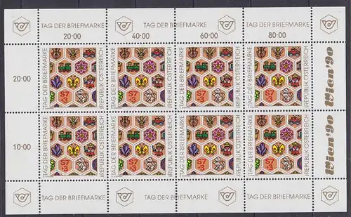Österreich - Austria - Mi.Nr. 1990 Kleinbogen ** 1990 Tag der Briefmarke (11081