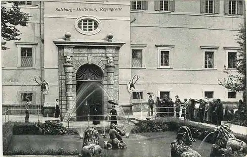 AK SALZBURG-HELLBRUNN REGENGROTTE  (1367