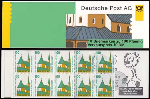 Bund MH 32 Germany Booklet Sehenswürdigkeiten ** MNH   (8315