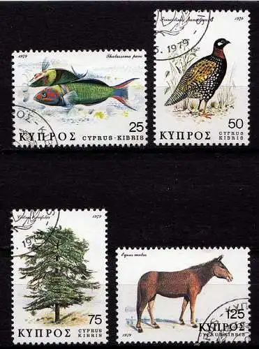 Zypern - Cyprus 1975 Vögel Birds Animals gestempelt used   (9767