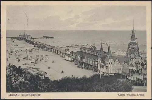 AK Heringsdorf Usedom Kaiser Wilhelm Brücke 1926    (12645