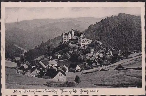 AK Lauenstein mit Burg 1939   (12643