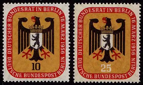 Berlin Mi. 136-137 Bundesrat 1956 postfrisch (7803