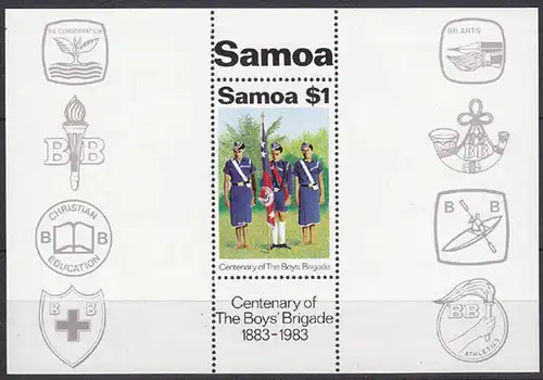 Samoa Pfadfinder SCOUTS  Block 1983 **  (5268