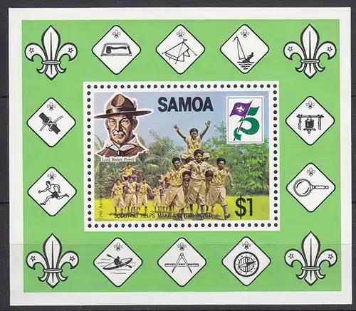 Samoa Pfadfinder SCOUTS  Block 1982 **    (5269