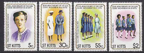 ST Kitts Pfadfinder GIRL SCOUTS Satz SET  ** (5320