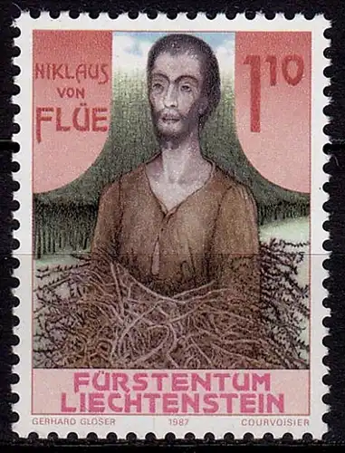 Liechtenstein Hl. Nikolaus 1987 Mi. 918 **   (c009