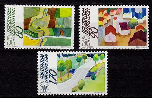 Liechtenstein Europäische Kampa 1988 Mi 939-41 **    (c015