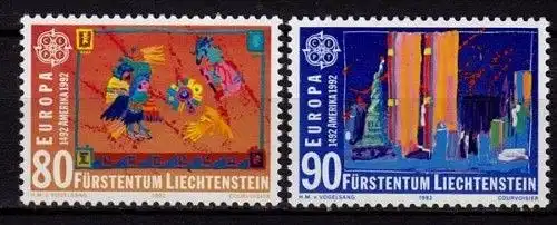 Liechtenstein EUROPA CEPT 1992 Mi.1033-34 **    (c046