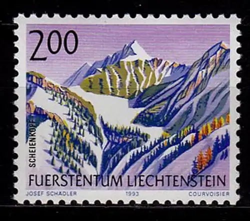  Liechtenstein Freimarke Berge 1993 Mi. 1059 ** unter Postpreis   (c056