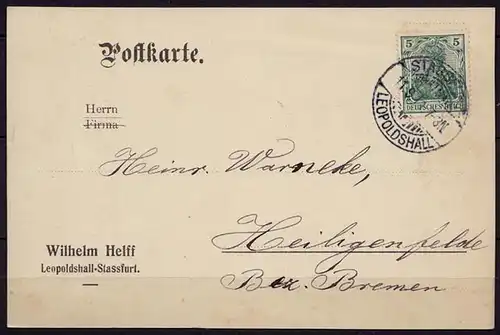 Stassfurt-Leopldshall n. Heiligenfelde 1911 (b813