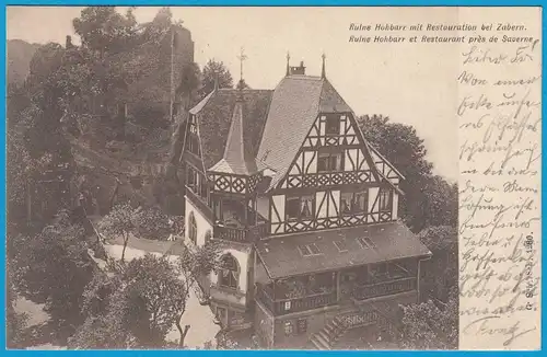 AK Zabern Elsass Frankreich France Ruine Hohbarr  (1103