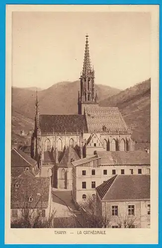 AK Thann Elsass Frankreich France La Cathedrale    (1088