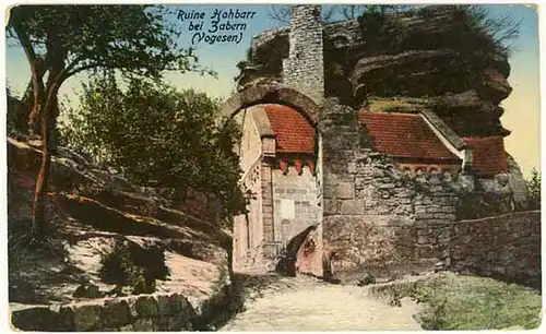 AK Zabern Elsass Frankreich France Ruine Hohbarr  (1069