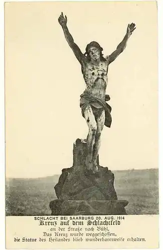 AK Elsass Frankreich France Statue Schlacht bei Sarreburg   (1058