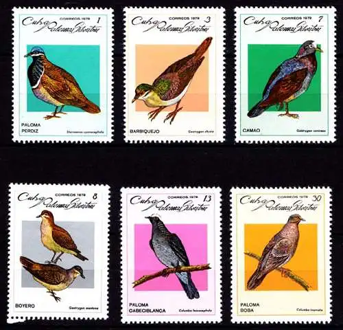 Karibik Kuba Vögel Birds Tiere Animals Wildlife 2367-2372 ** MNH  (9120