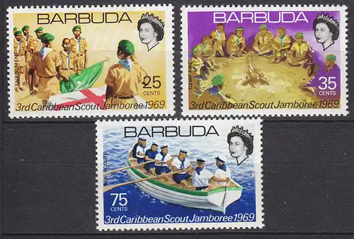 Barbuda Pfadfinder SCOUTS seltener Satz SET 1969  **   (5298