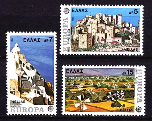 Griechenland Greece 1263/65 Europa CEPT 1977 postfrisch  (8086