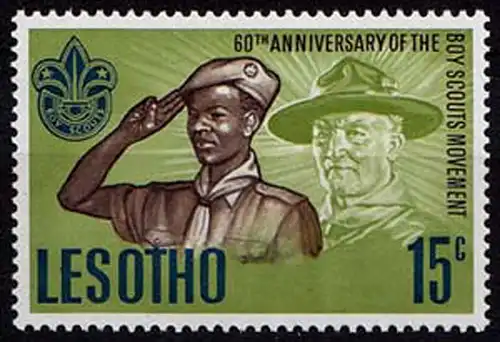 Lesotho 60 Jahre Pfadfinder-Bewegung 1967 **    (8579