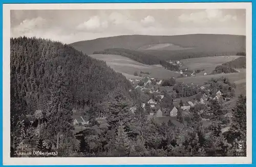 AK Altenau Oberharz Luftbild Echte Fotografie   (2493