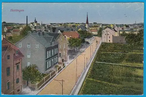 AK Hattingen Ruhr Strassenansicht   (2581