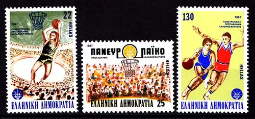 Griechenland Greece MiNr.1653/55 ** Basketball EU  (8162