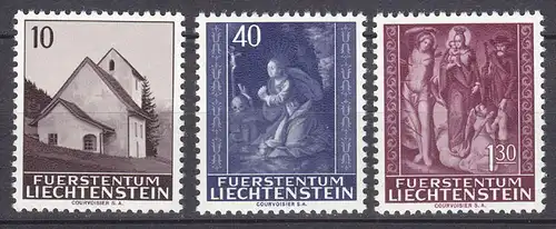 Liechtenstein - Mi. 445-447 postfrisch 1964 Weihnachten (11332