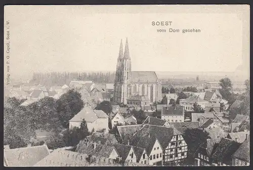 AK Soest Übersicht vom Dom aus gesehen  (16972