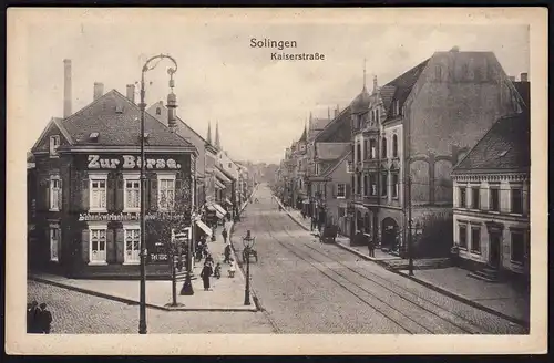 AK Solingen Kaiserstrasse Zur Börse Schenkwirtschaft  (17225