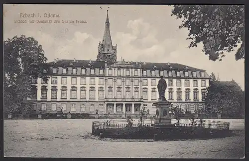  AK Erbach Odenwald Schloss Demkmal Feldpost 1916  (17297