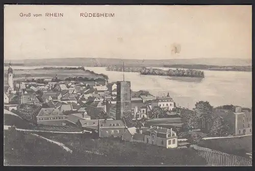 AK Rhein Rüdesheim Niederwald  nach Münster (17319