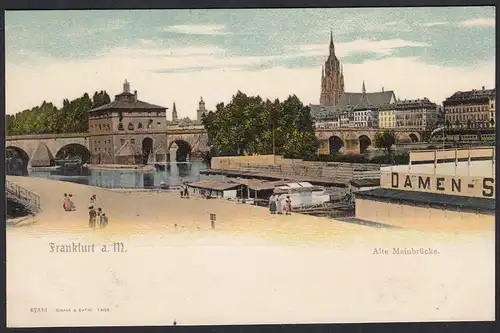 AK Frankfurt a. Main Alte Mainbrücke   (17423