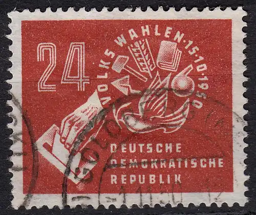 DDR 1950 Michel 275 Volkswahlen gestempelt  (14503