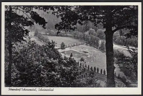 AK Sitzendorf Schwarzatal Schwimmbad  (12275