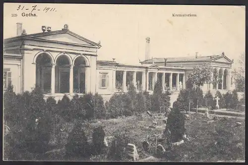 AK Gotha Krematorium 1911    (12287